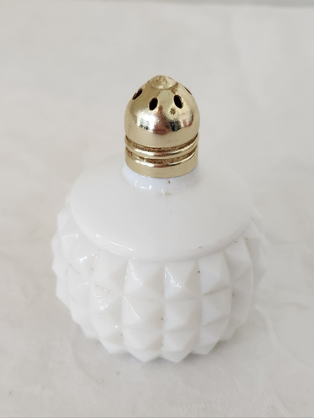Hobnail Milk Glass Salt Pepper Shaker